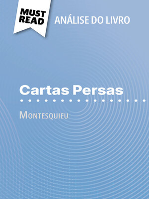 cover image of Cartas Persas de Montesquieu (Análise do livro)
